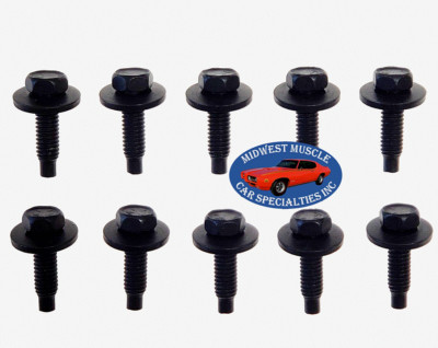 GM Body Fender Grille Trunk Frame Factory Correct 1/4-14 Bolt Bolts 10pcs K - Foto 4