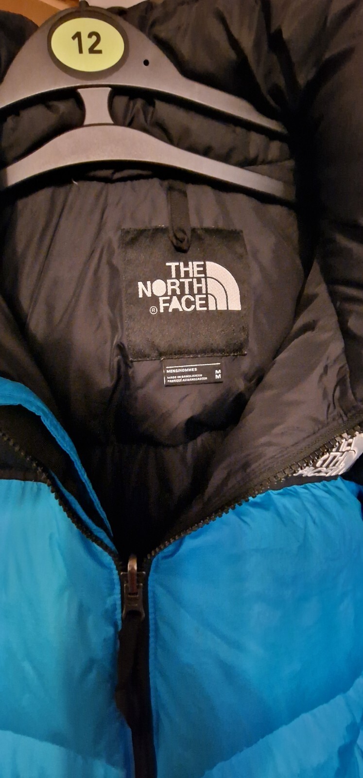 The North Face Nuptse Medium Down Jacket RRP £300 RARE BLUE Men's Unisex Womens image 3