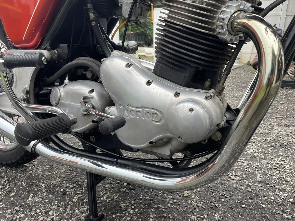 Juego de cabezal/tubo de escape Norton Commando 750 850 06-3375 06-3376 1969 - 1974 Reino Unido Foto 3 de 4