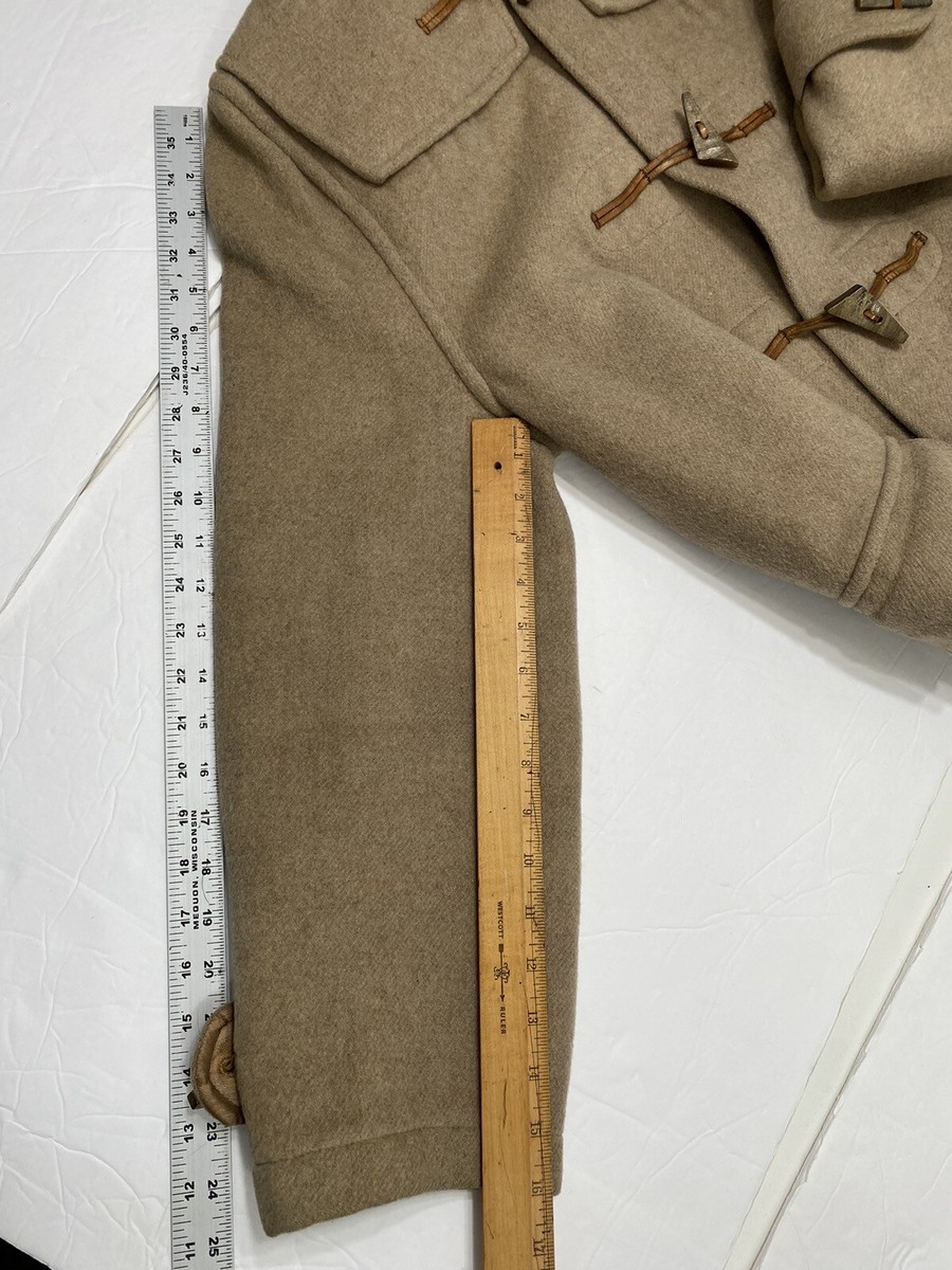 Vintage 70's Gloverall Original English Duffle Coat Camel Brown