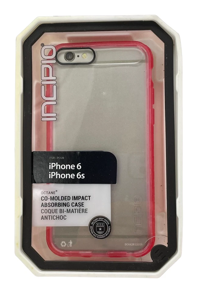 Incipio Co-Molded Impact Absorbing Case for iPhone 6/6S, Frost/Neon Pink - Image 3 of 4