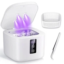 Ultrasonic Retainer Cleaner,375 ML Ultrasonic Cleaner,48kHz Retainer Cleaner