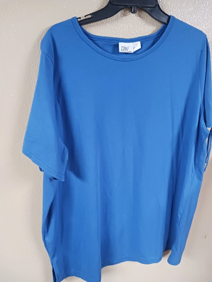 LBW TEJIDO MANGA CORTA 1X JERSEY AZUL TOP  Foto 2 de 4