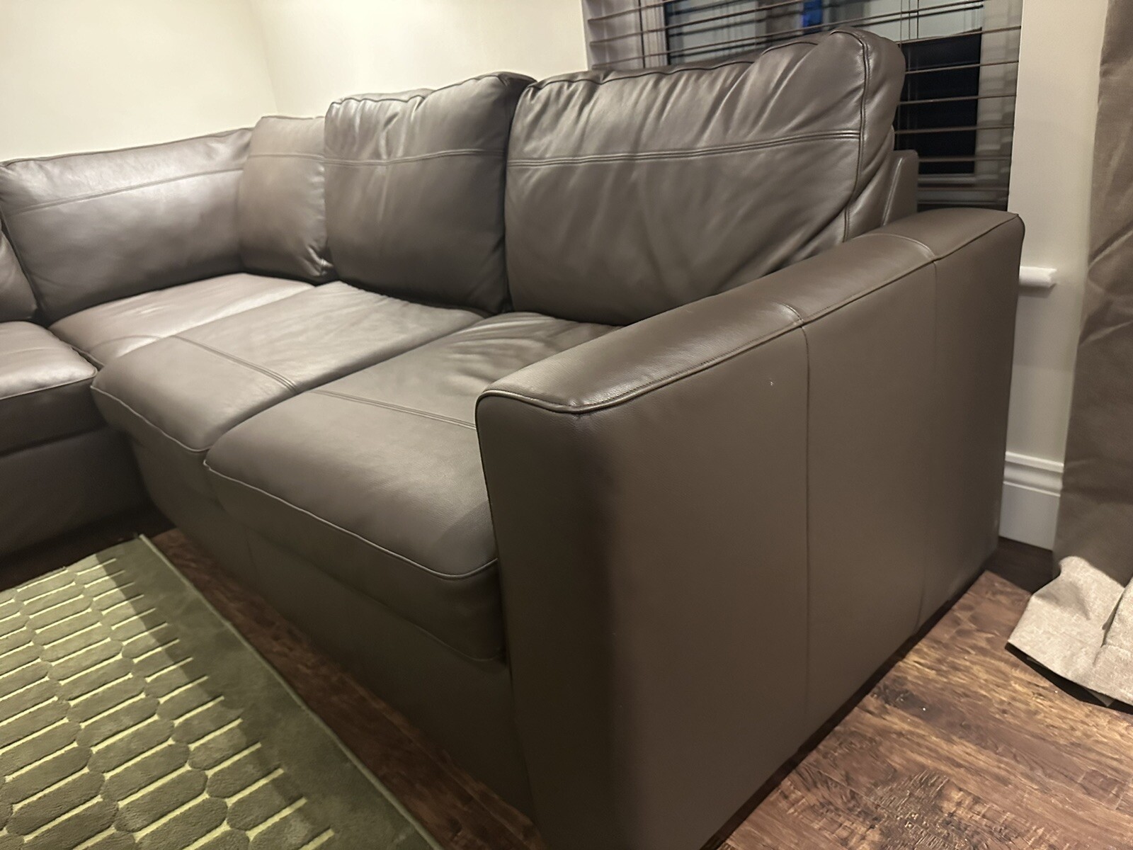 john lewis oliver Corner Sofa In Nature Brown Leather eBay