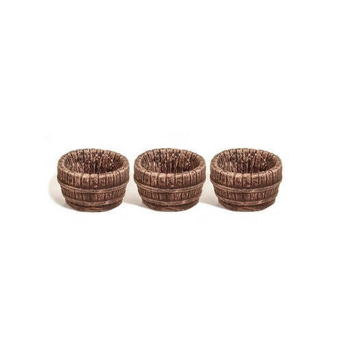 Peco LK776 O Gauge Half Barrels (Pack 3)