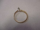 14K Yellow Gold 1/4 CTW Diamond Engagement Ring Size 10.75 R13 — photo 7