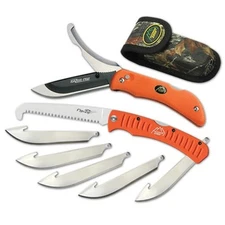 NEW Outdoor Edge Razor-Pro/Saw Combo Orange Replaceable Razor Blade Knife & Saw