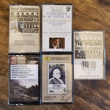 Classical Music Collection Cassette Tapes Mozart, Mendelssohn,  Others