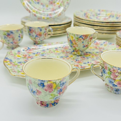 Royal Winton Grimwades Marion Chintz China Large Set 34 Pieces Service For 8 - 第 5/24 張圖片