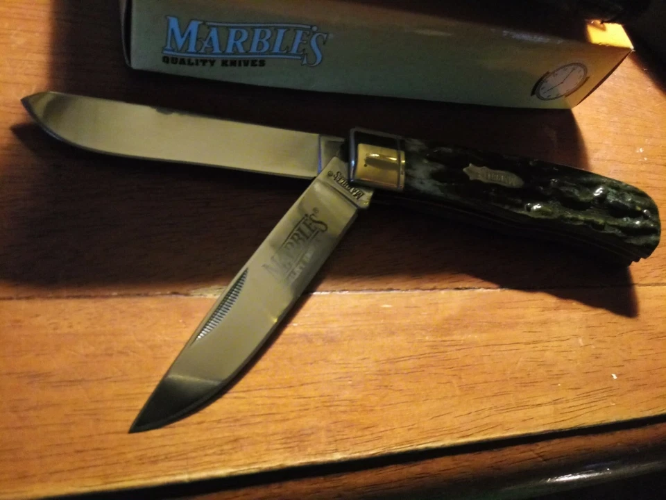 Faca e bolsa de couro de qualidade de mármore NOVA - Imagem 2 de 3