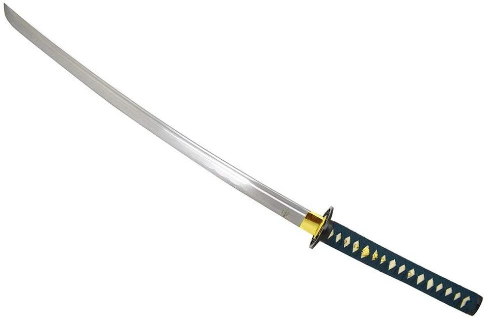 Espada Katana Samurai Clásica Hecha a Mano Ojo de Serpiente Espada de Alta Resistencia Foto 3 de 4