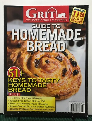 Grit Guide To Homemade Bread Gluten Free Recipes Vol 9 #3 2015 FREE SHIPPING JB