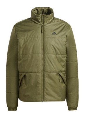 Adidas BSC Herren 3-Streifen Thermo Winterjacke Grün Größe UK Small NEU
