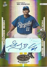 2004 Leaf Certified Materials Mirror Gold Autographs A Blanco 288 Royals 13/25