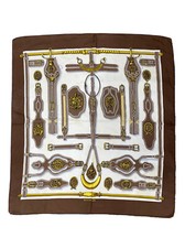 HERM S PARIS HARNAIS DES PRESIDENTS SCARF WOMEN WOMAN SCARF VINTAGE JHF2286