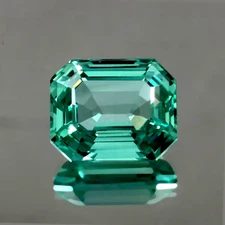 AAA 11.8 CT+ Flawless Natural Green Emerald Loose Certified Gemstone Emerald Cut