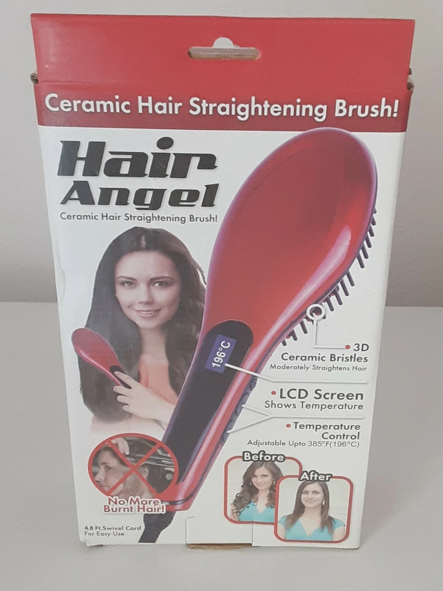 Hair angel clearance ceramic straightening brush