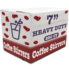 16000 Pack Black Plastic Stirrers Straws For Cocktail and Coffee Sip Sticks 7 in
