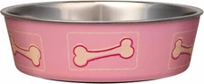Loving Pets Coastal Bella Bowl for Dogs, Medium, Pink