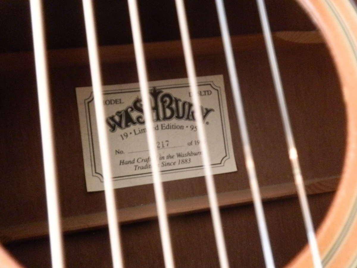 1995 WASHBURN D95LTD LIMITED #1217 0F 1995. JUST SET UP PLAYS