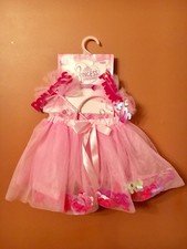 Princess Expressions Pink Tutu One Size Fits Most w/ Headband and Wand