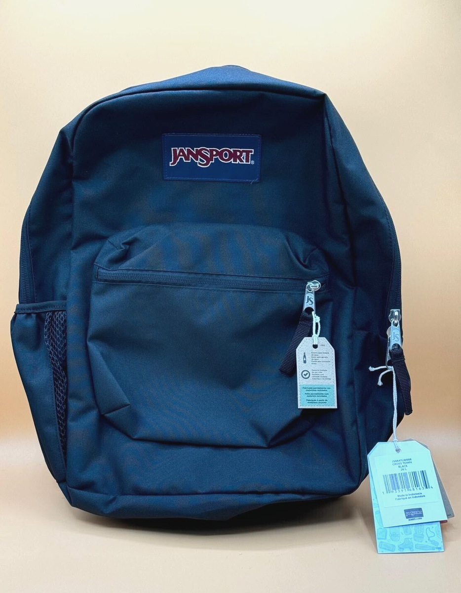 JanSport Cross Town Backpack Black One Size | eBay