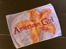 AMERICAN GIRL DOLL ACCESSORY 🏖 BEACH POOL TOWEL PURPLE + STARFISH