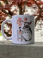 My Neighbor Totoro Ceramic Coffee Mugs, White Coffee Cup, Funny Mug, cute, coffe