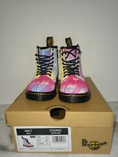 Dr. Martens Toddler 1460-T Tie Dye Leather Combat  Lace-Up Boots Toddler Size 7
