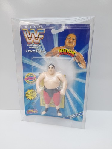 WWF - Just Toys Bend-Ems - Yokozuna MOC In Protect...