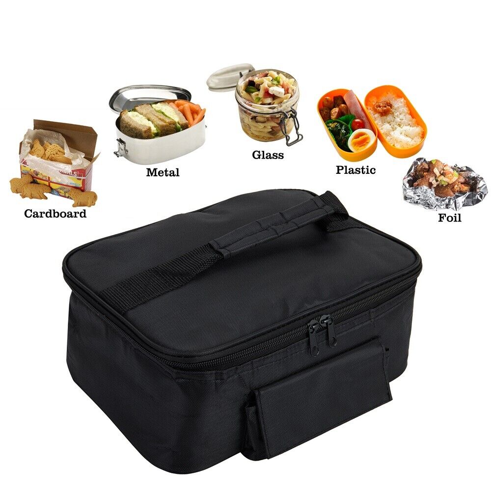 12V Lunch Bag Portable Electric Lunch Box Office Mini Microwave Oven Car