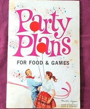 Party Plans For Food & Games Swift & Company Cookbook 1962 80+ Recipes Vintage
