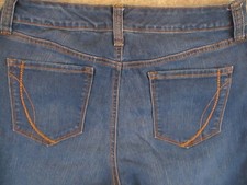 Bandolino Jeans Womens 10 Blue Denim Mandie Straight Leg High Rise Retro 29x30