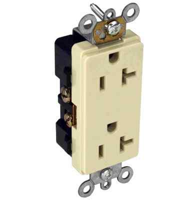 Orbit DR20-Sw 20A Decorative Duplex Receptacle white  125V 20AMP