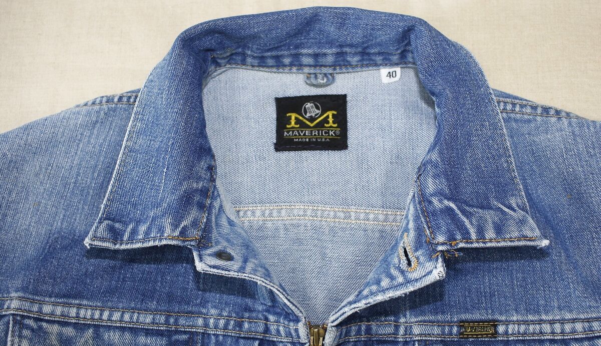 Vintage 1960s Denim Zipped 24MJZ Blue Bell MAVERICK Jacket Vintage 1960s Denim Zipped 24MJZ Blue Bell MAVERICK Jacket
