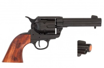 Denix M1873 Non-Firing Quick Draw Colt .45 Revolver Replica, Black