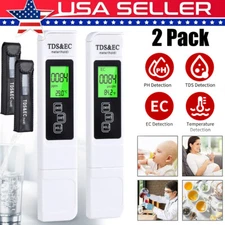 Digital Water Quality Meter Test Pen TDS EC Temp PPM Tester Hydroponics Aquarium