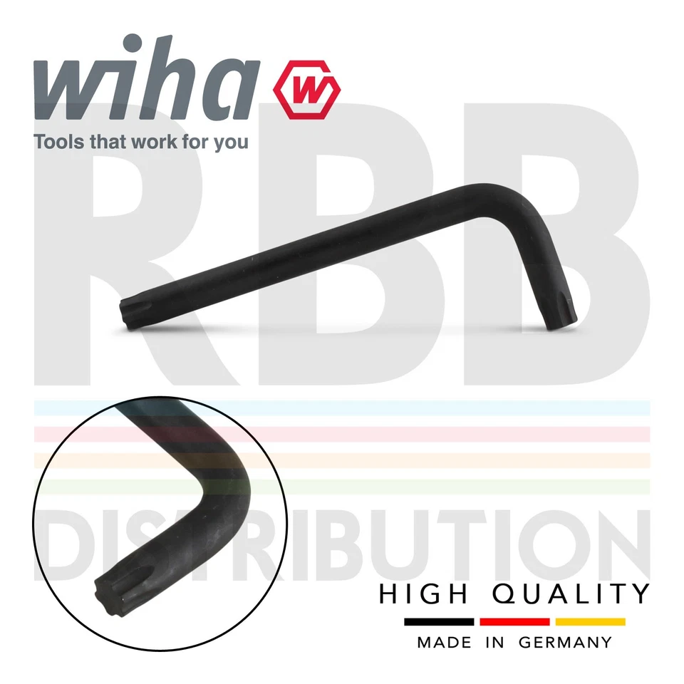 Wiha 36459 L-key Allen Key Set Classic Holder Torx Plus Short 8pc Black Oxidised - Image 3 of 4