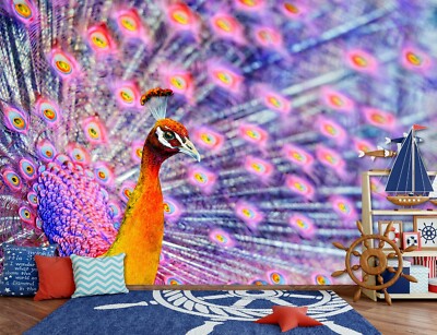 3D Beautiful Peacock O364 Animal Wallpaper Wall Murals Removable Wallpaper Fay