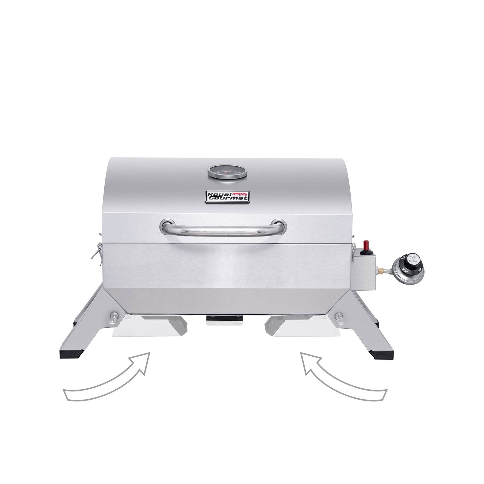 Royal Gourmet GT1001 Stainless Steel Portable Grill, 10000 BTU BBQ ... Fast Ship