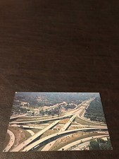 JUNCTION - EDSEL FORD & JOHN LODGE EXPRESSWAYS - DETROIT  - UNPOSTED POSTCARD
