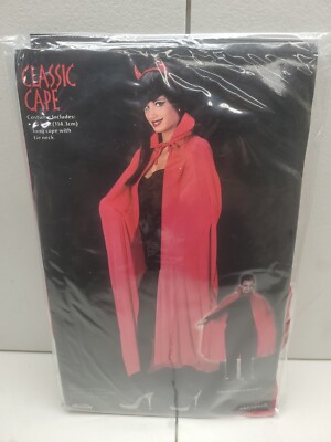 Fun World Red Classic Cape/Neck Tie Adult Unisex 45'' Long 2 Pc Set! New 5  Item