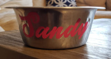Personalized Pet Bowls Cat or Dog Custom Name Stainless Steel Bowl