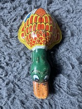 Vintage Mallard Duck Gator Clicker Noisemaker China Metal