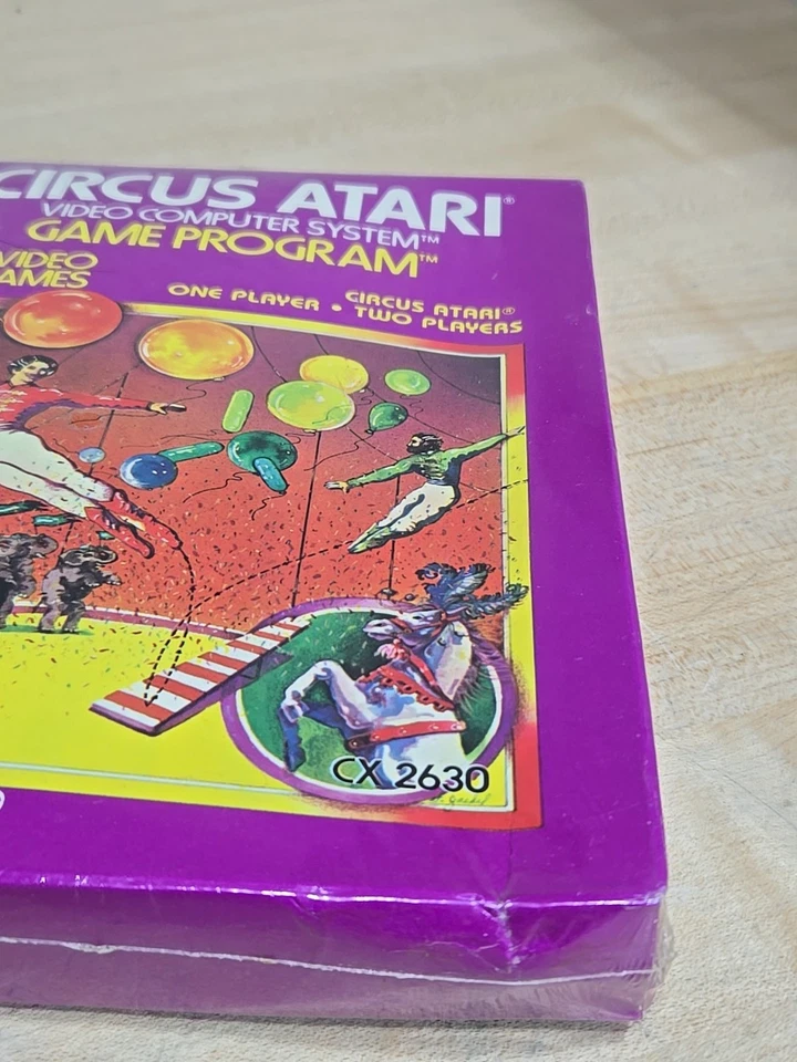 Vintage Circus Atari - Atari 2600/7800 Game Sealed NEW CX2630 Hang Tag (Damaged) - Image 4 of 4