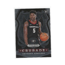 Panini Prizm Draft Picks Crusade Anthony Edwards Georgia Bulldogs #81 Rookie