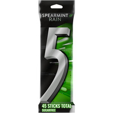 Spearmint Rain Sugar Free Chewing Gum, 15 Pieces 3 Pack