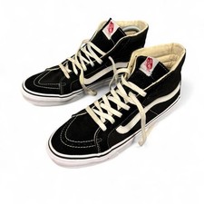 VANS Sk8-Hi Sneakers Shoes Canvas 721356 Black/White Men s Sz 8 Women s 9.5