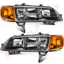 Headlights Assembly For 1994-1997 Honda Accord Rightleft Side Clear Lens