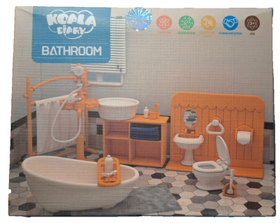 Koala Tagebuch Miniatur Badezimmer Set Puppenhaus selber bauen Alter 7+